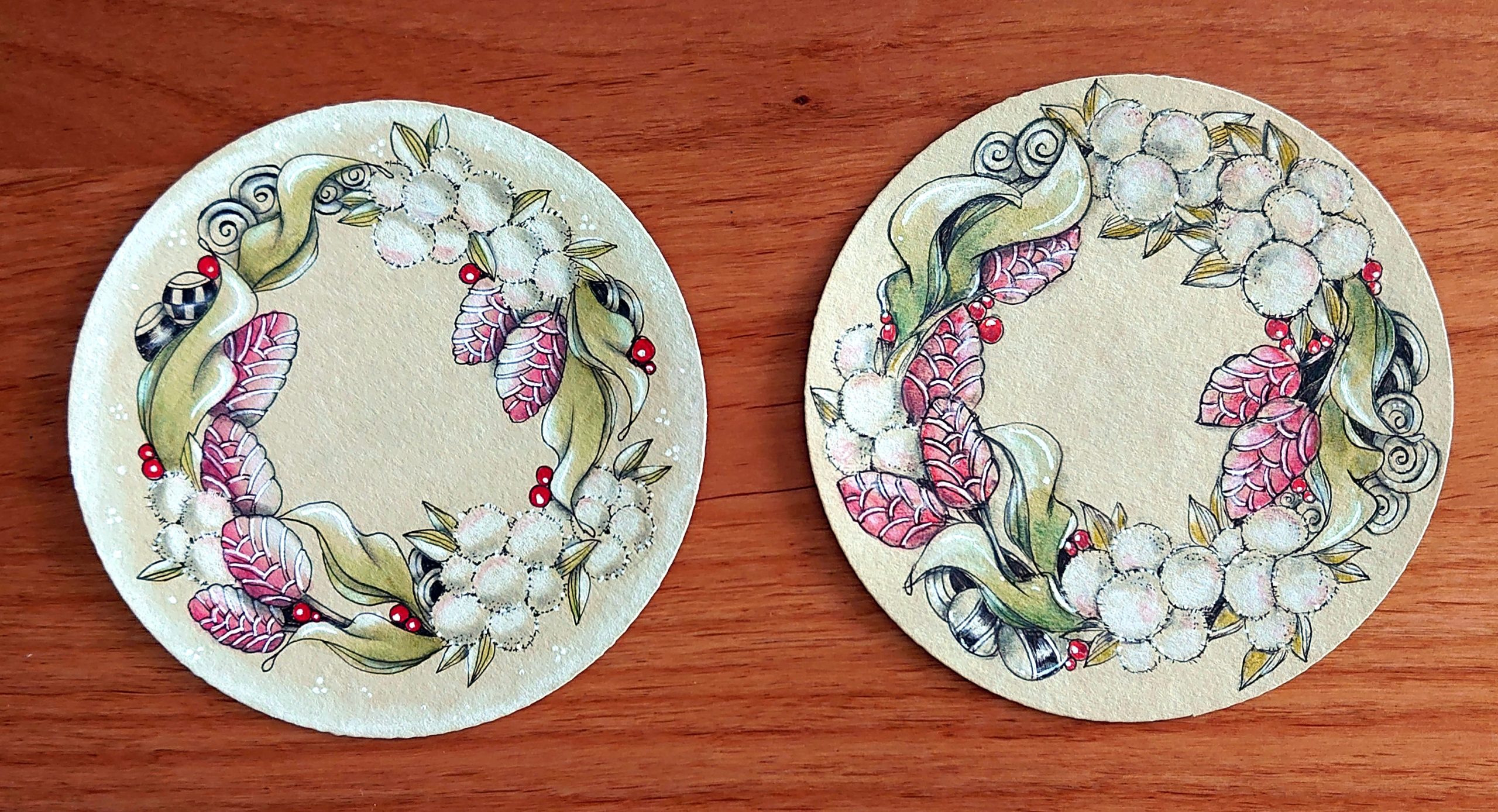 ゼンタングル　インスパイアードアートzentangle