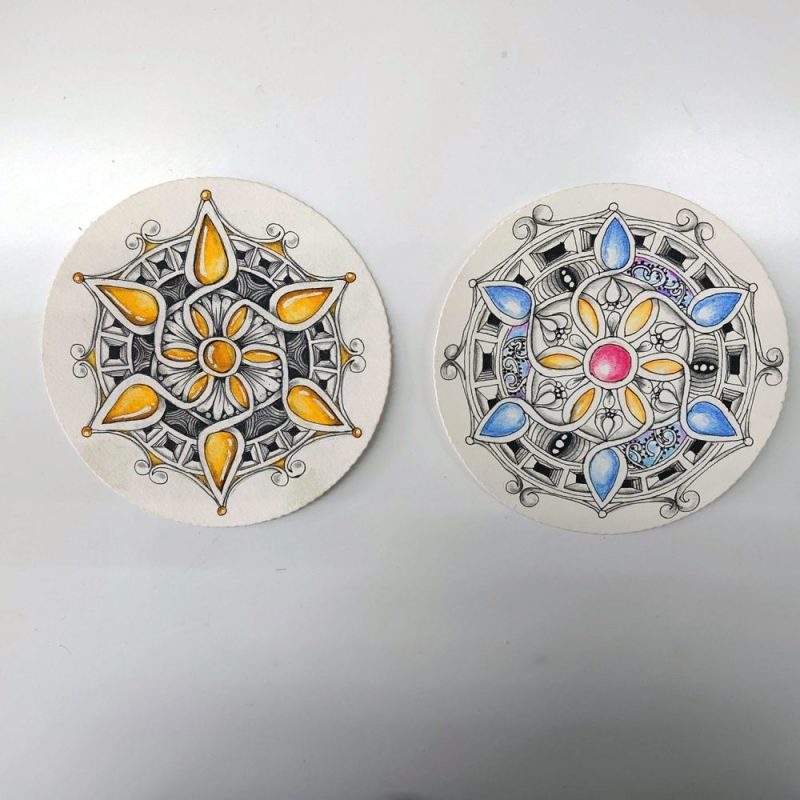 ゼンタングル　インスパイアードアートzentangle