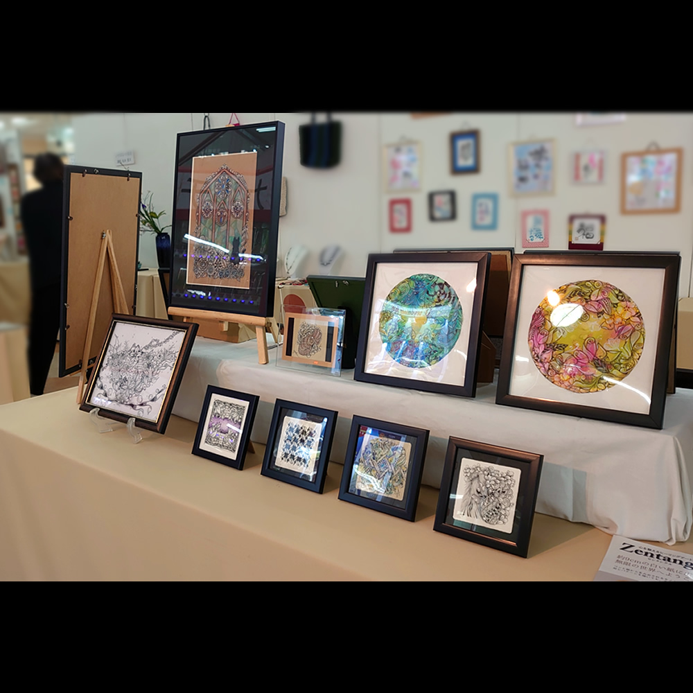 ゼンタングル　広島　サンリブカルチャー府中店作品展